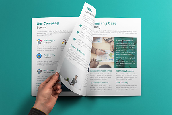 I will design corporate brochure; company profile; project propo