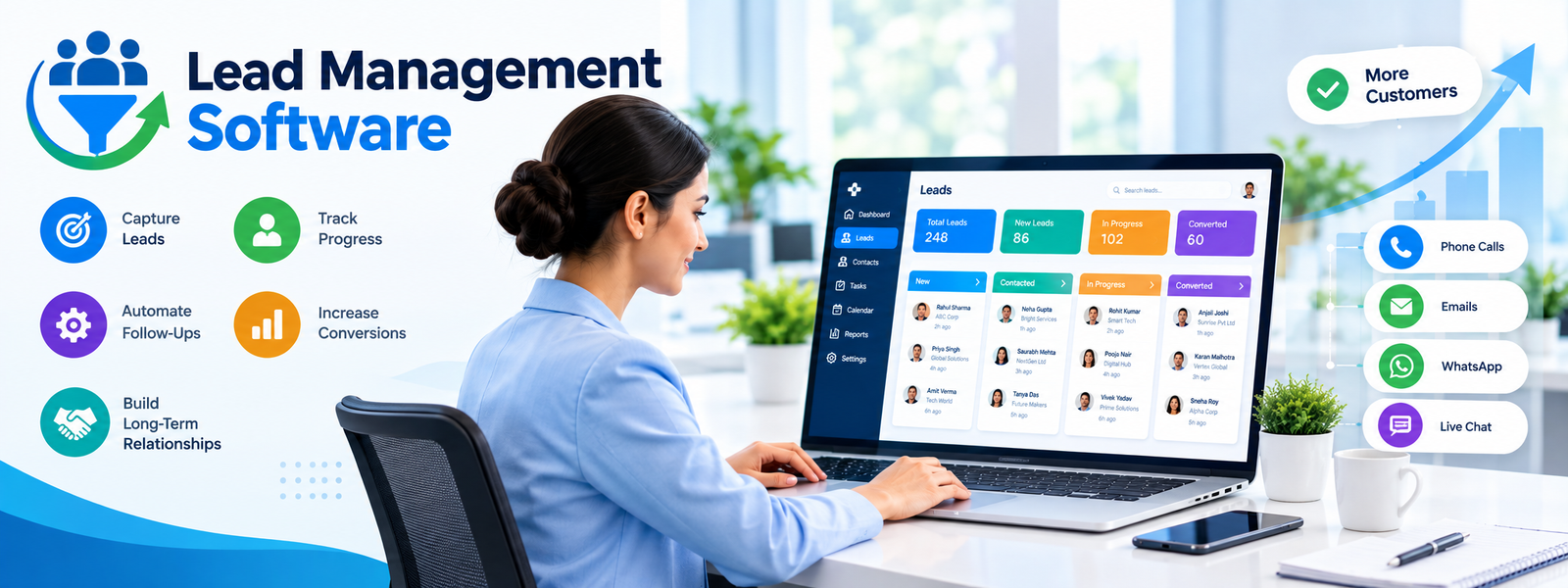 Lead Management Software Dashboard